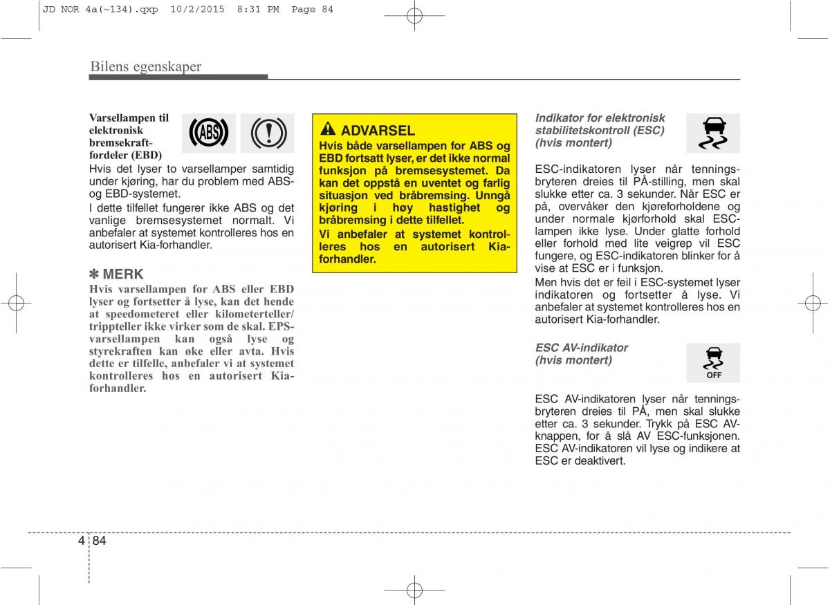 KIA Ceed II 2 bruksanvisningen / page 168