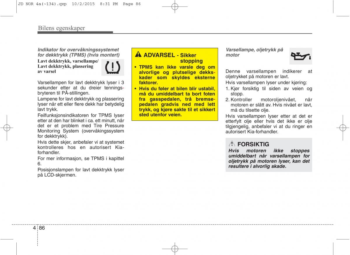 KIA Ceed II 2 bruksanvisningen / page 170