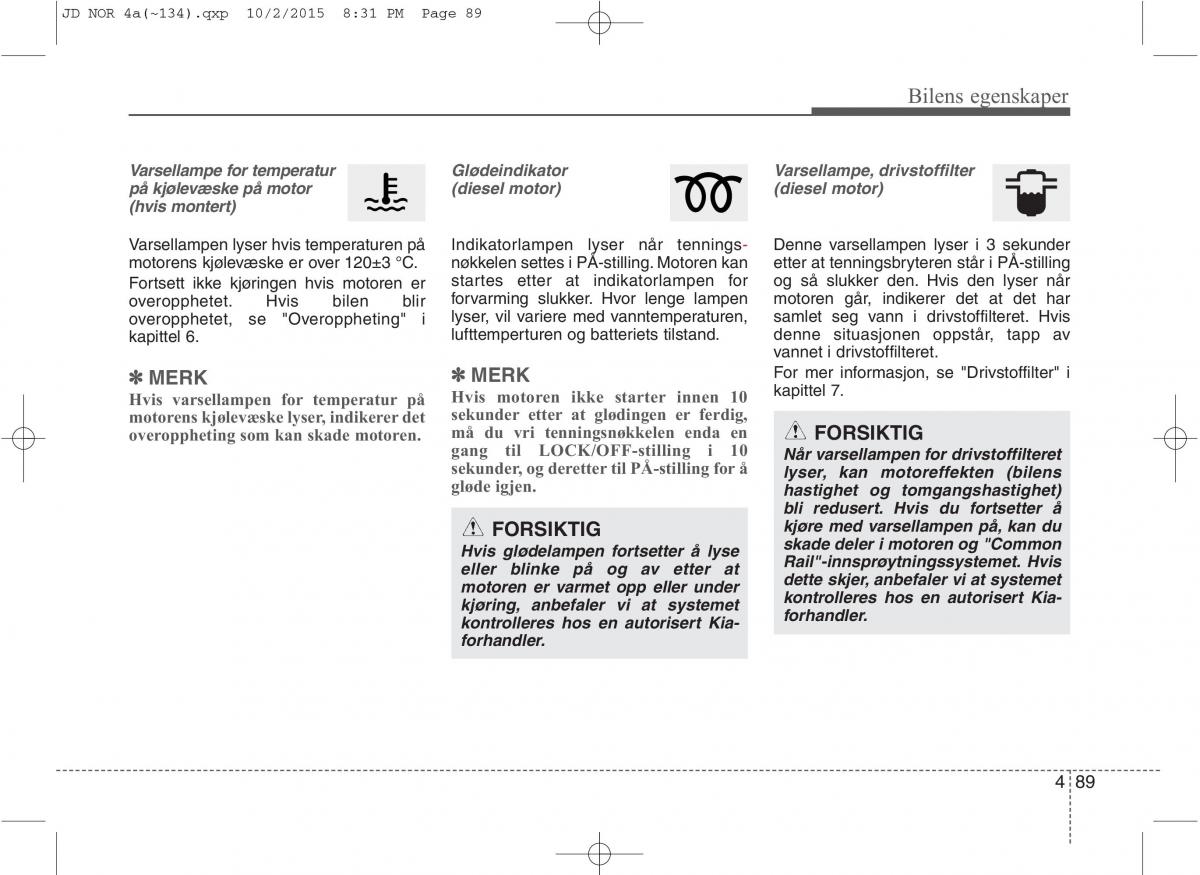 KIA Ceed II 2 bruksanvisningen / page 173