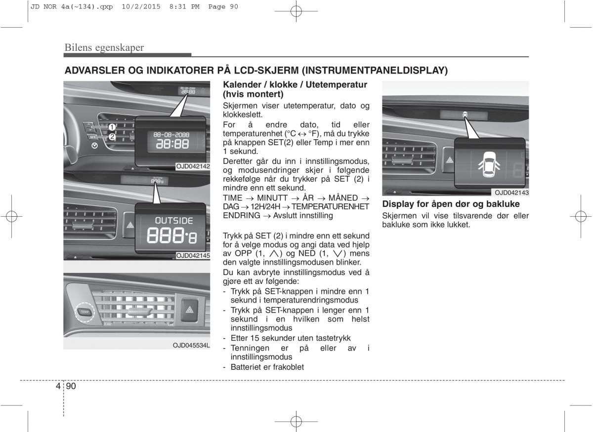 KIA Ceed II 2 bruksanvisningen / page 174