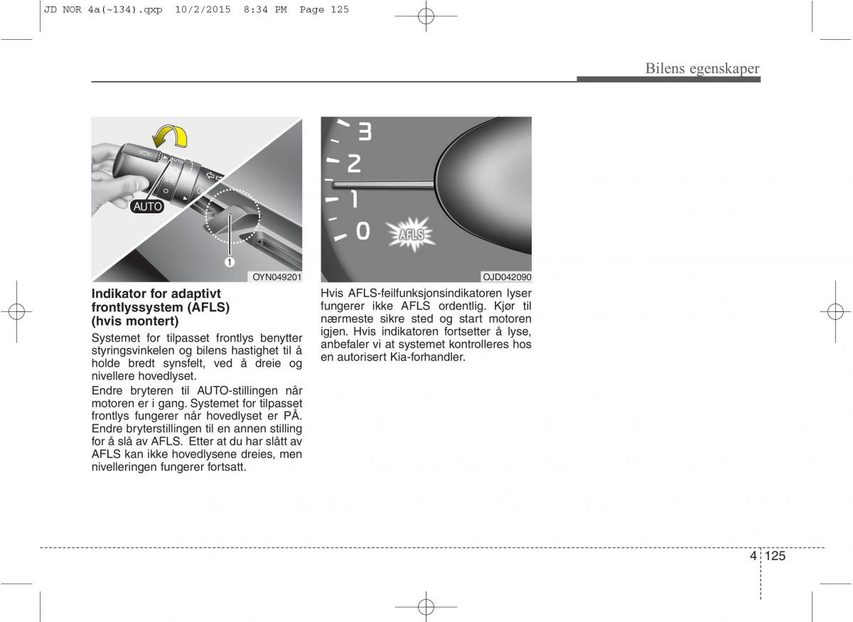 KIA Ceed II 2 bruksanvisningen / page 209