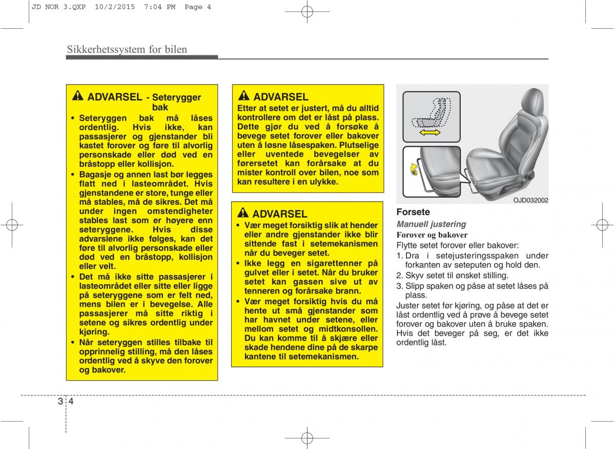 KIA Ceed II 2 bruksanvisningen / page 21