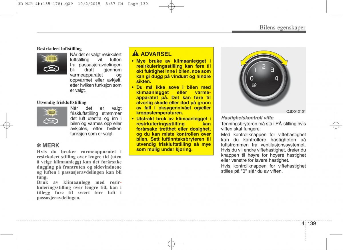 KIA Ceed II 2 bruksanvisningen / page 223