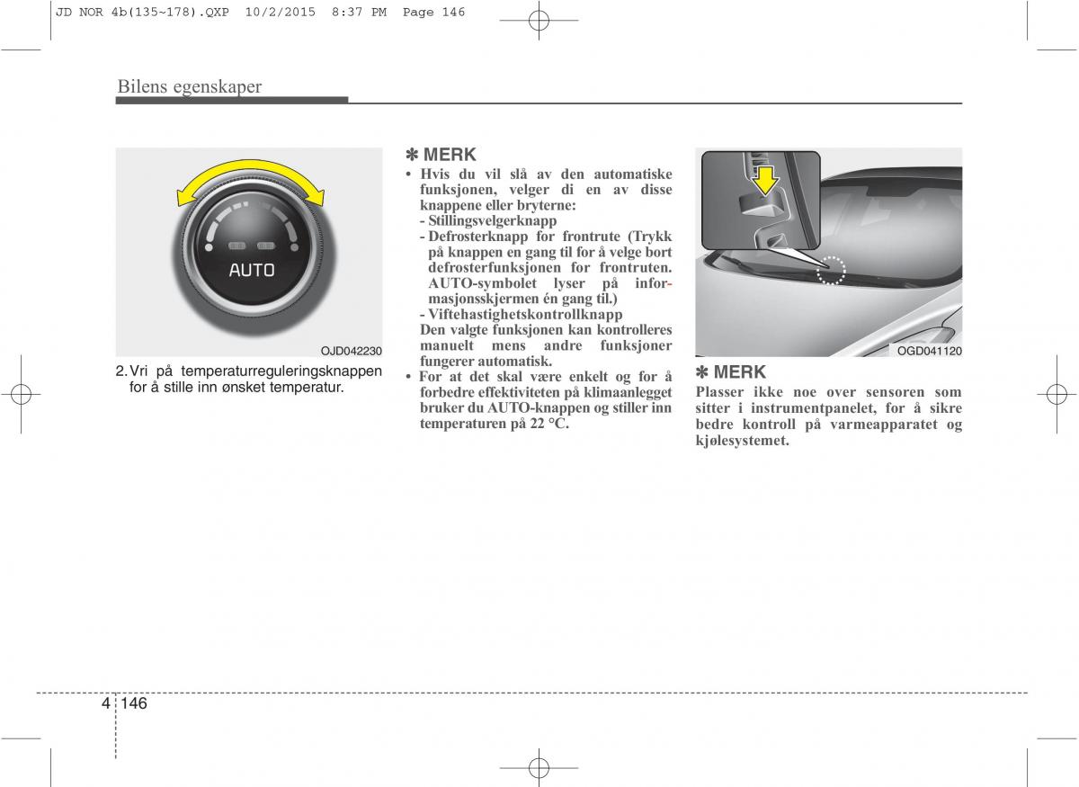 KIA Ceed II 2 bruksanvisningen / page 230