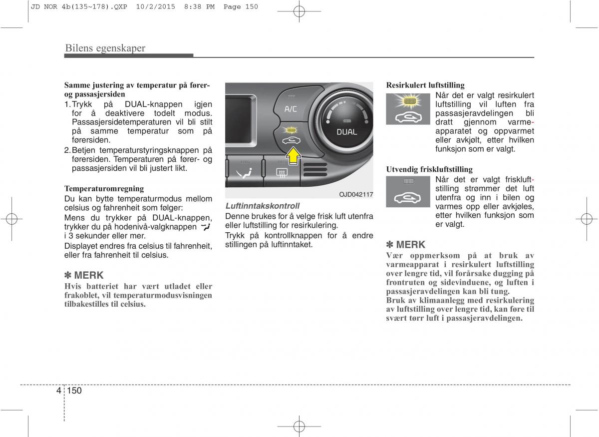 KIA Ceed II 2 bruksanvisningen / page 234