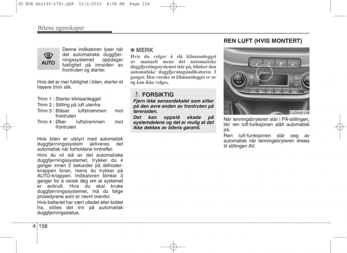 KIA Ceed II 2 bruksanvisningen / page 242