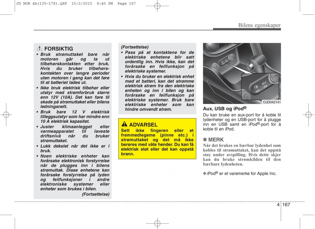 KIA Ceed II 2 bruksanvisningen / page 251