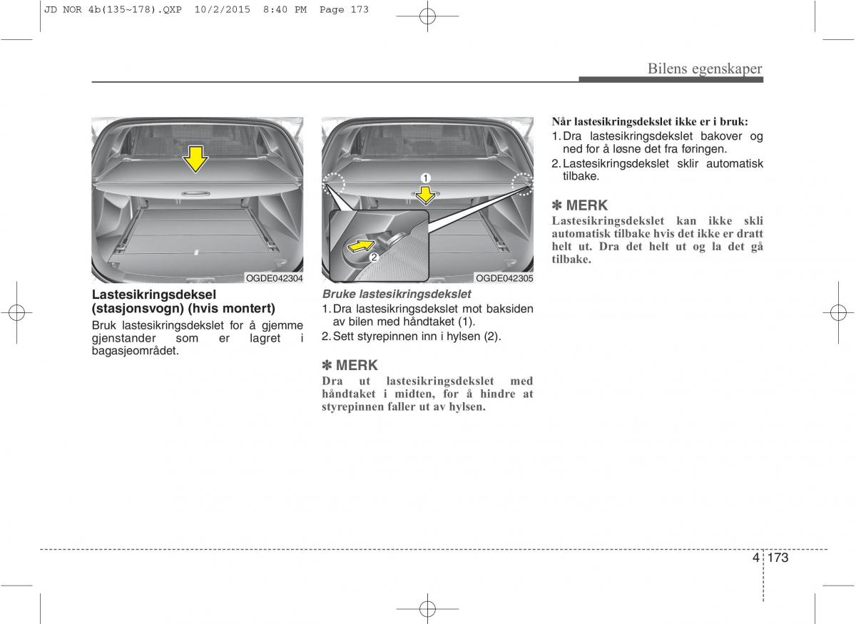 KIA Ceed II 2 bruksanvisningen / page 257