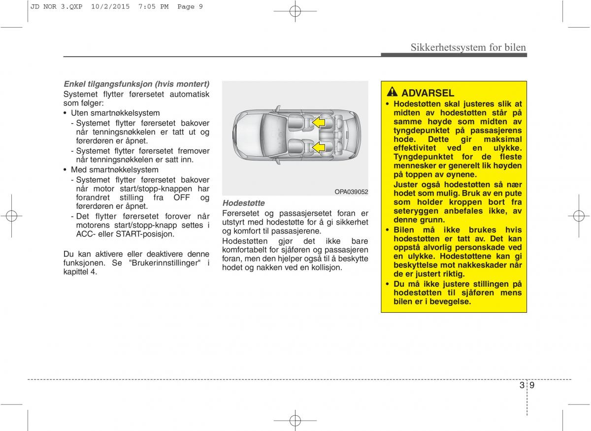 KIA Ceed II 2 bruksanvisningen / page 26