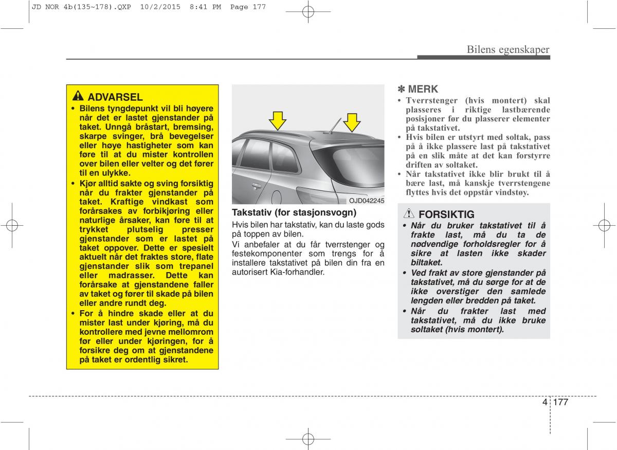 KIA Ceed II 2 bruksanvisningen / page 261