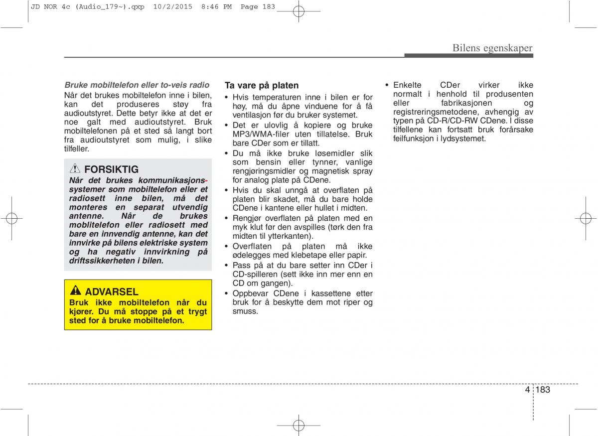 KIA Ceed II 2 bruksanvisningen / page 267