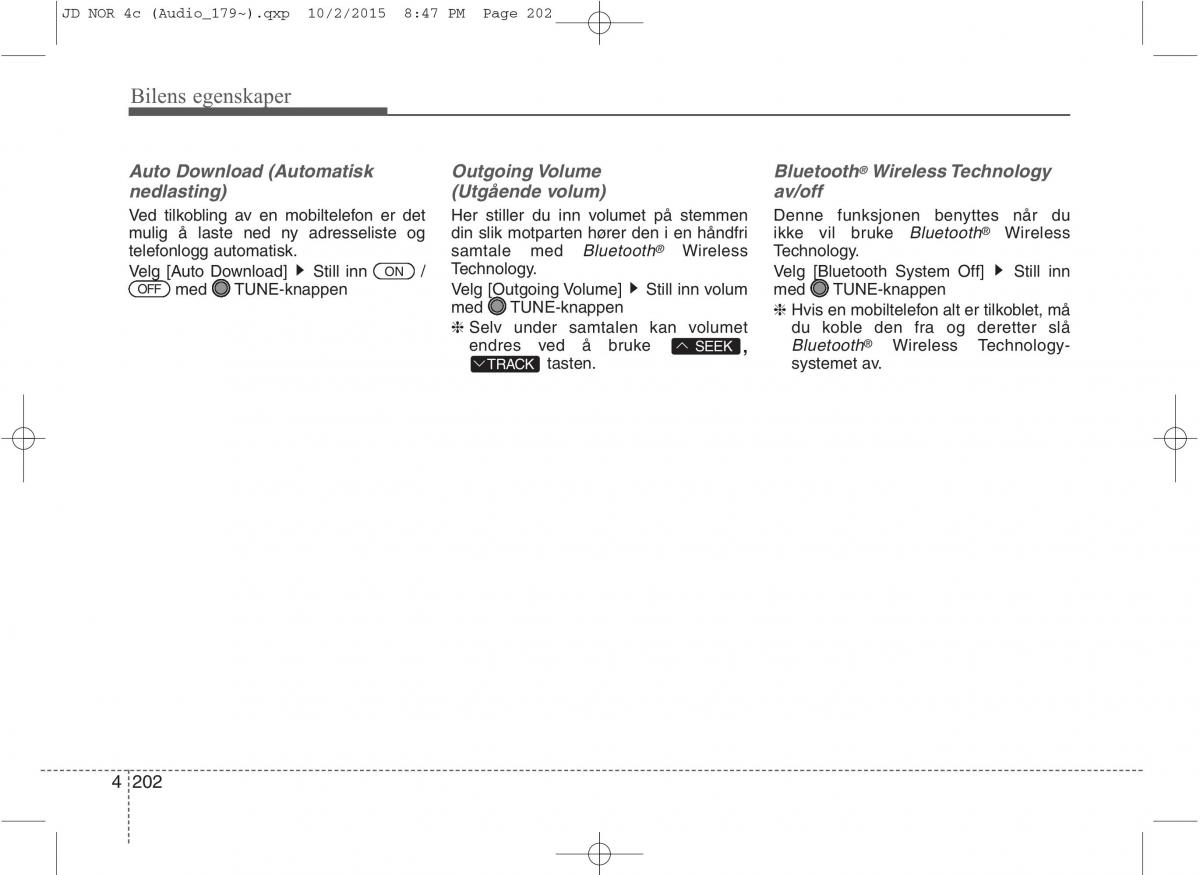 KIA Ceed II 2 bruksanvisningen / page 286