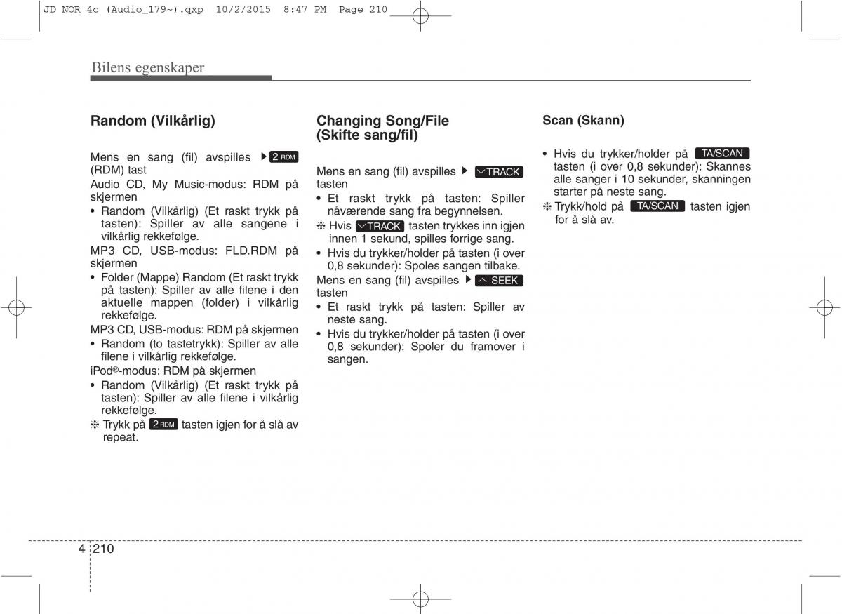 KIA Ceed II 2 bruksanvisningen / page 294