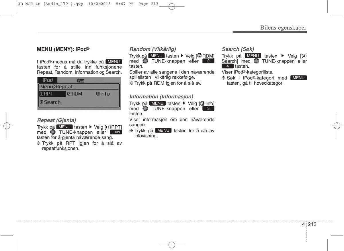 KIA Ceed II 2 bruksanvisningen / page 297