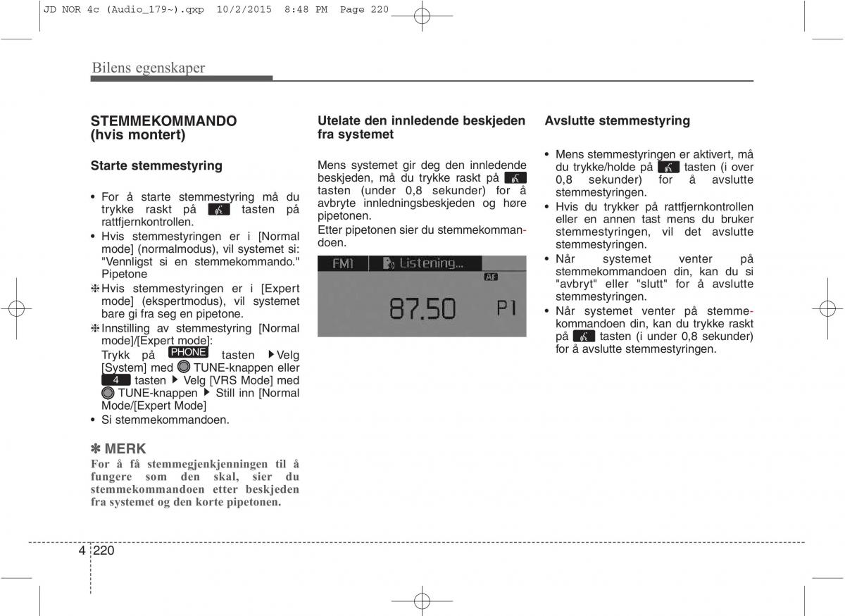 KIA Ceed II 2 bruksanvisningen / page 304