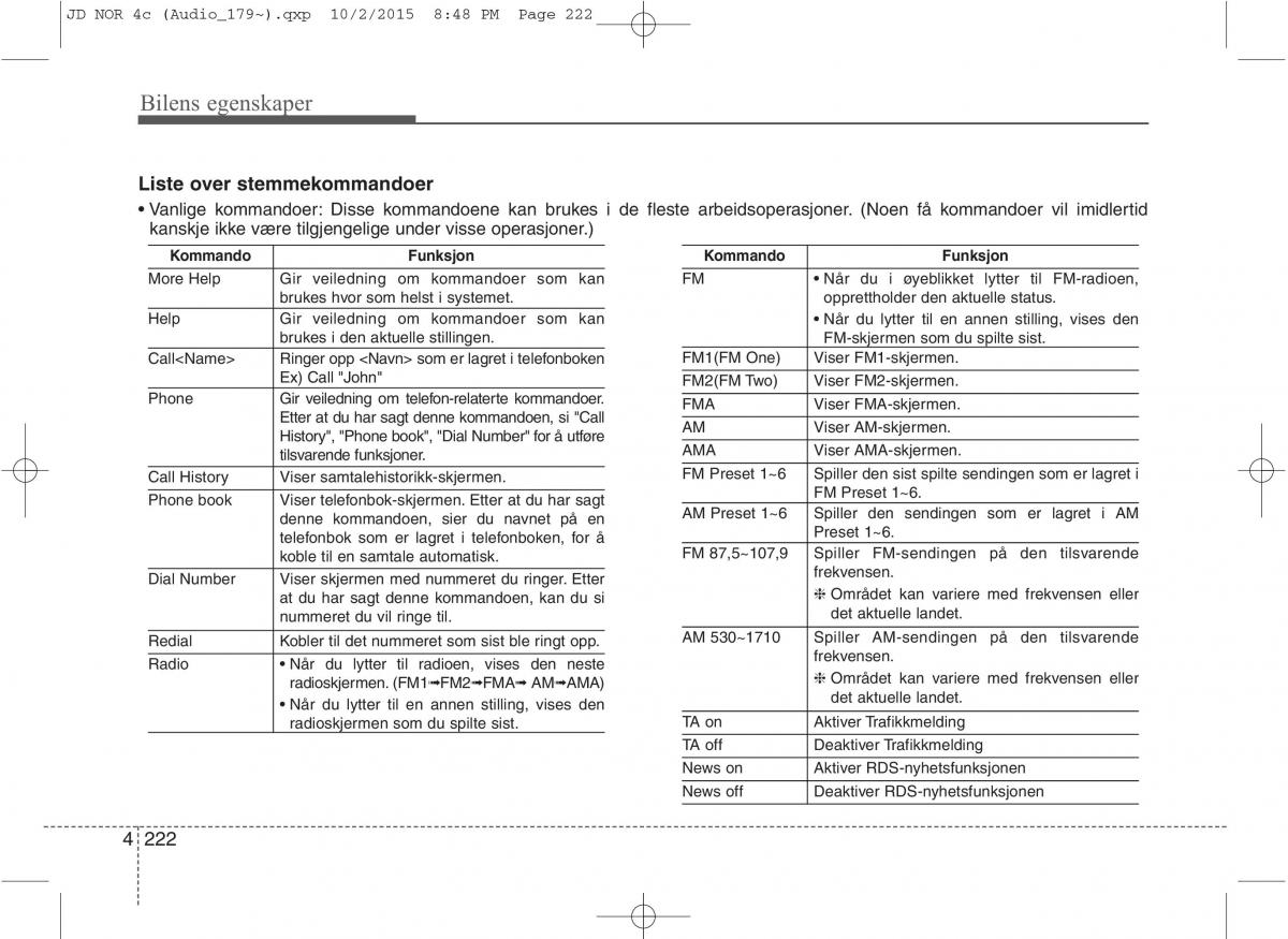 KIA Ceed II 2 bruksanvisningen / page 306