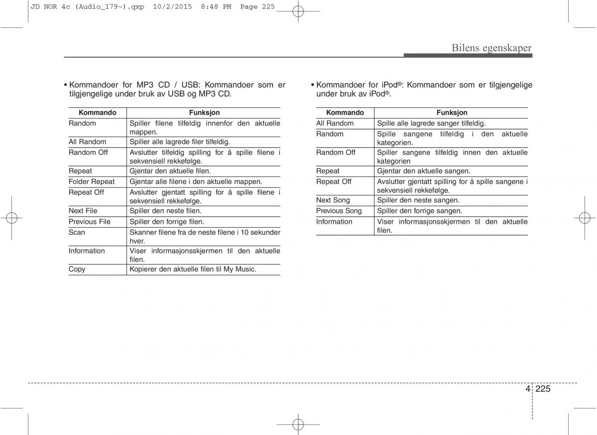 KIA Ceed II 2 bruksanvisningen / page 309