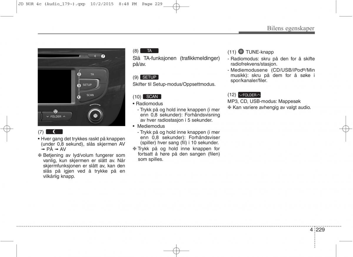 KIA Ceed II 2 bruksanvisningen / page 313