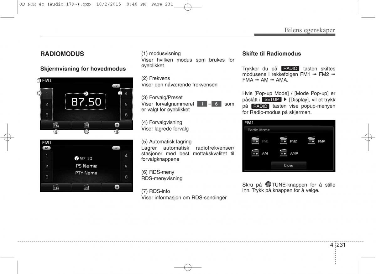 KIA Ceed II 2 bruksanvisningen / page 315