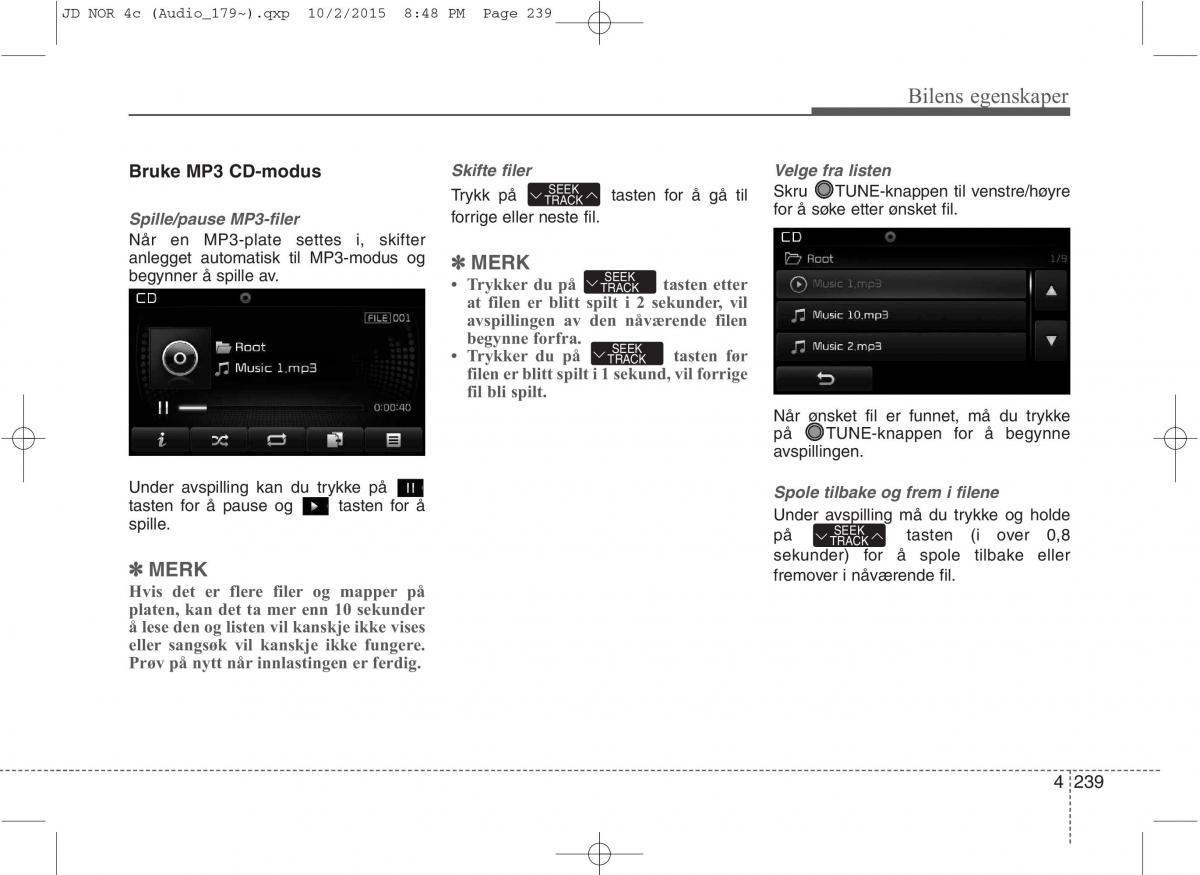 KIA Ceed II 2 bruksanvisningen / page 323