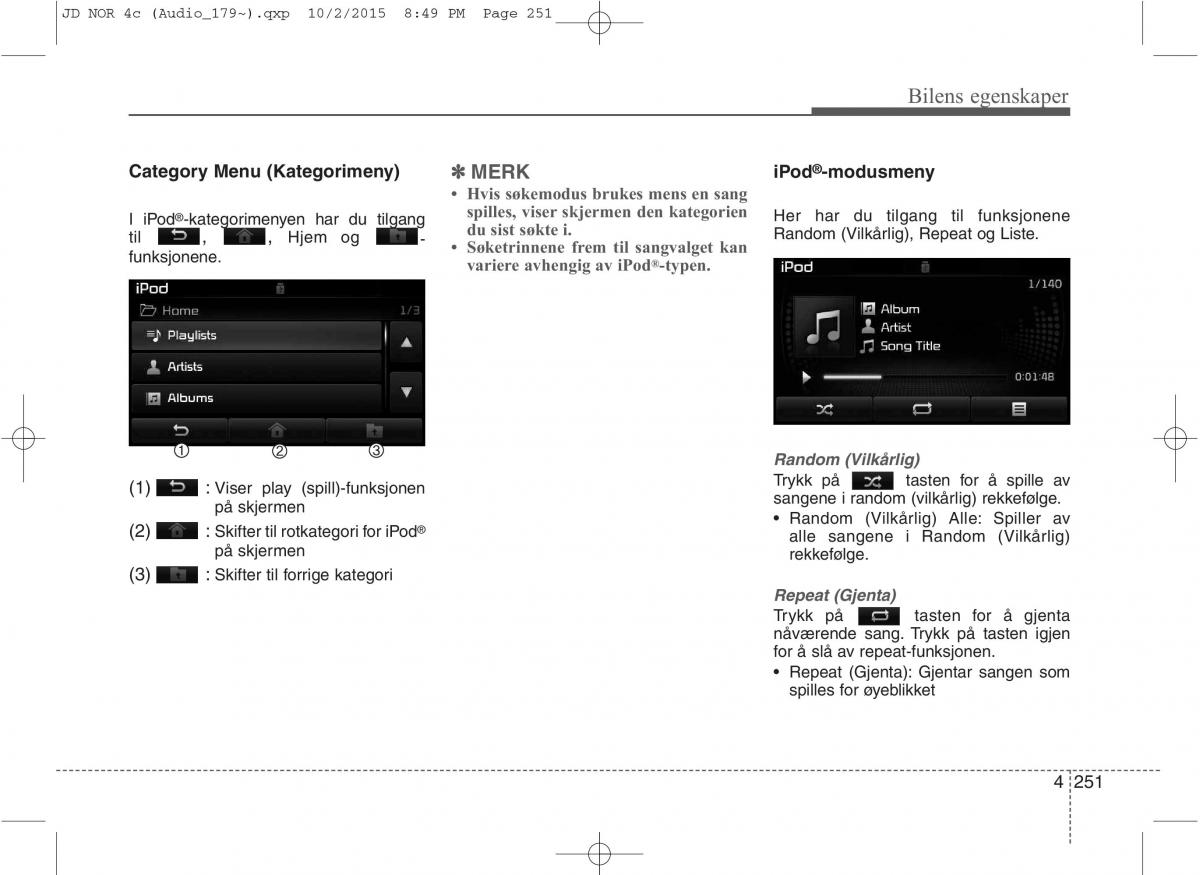 KIA Ceed II 2 bruksanvisningen / page 335