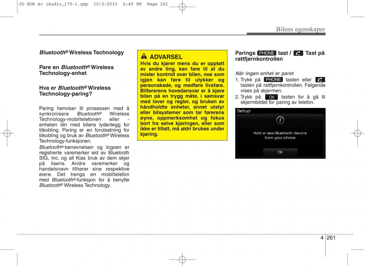 KIA Ceed II 2 bruksanvisningen / page 345