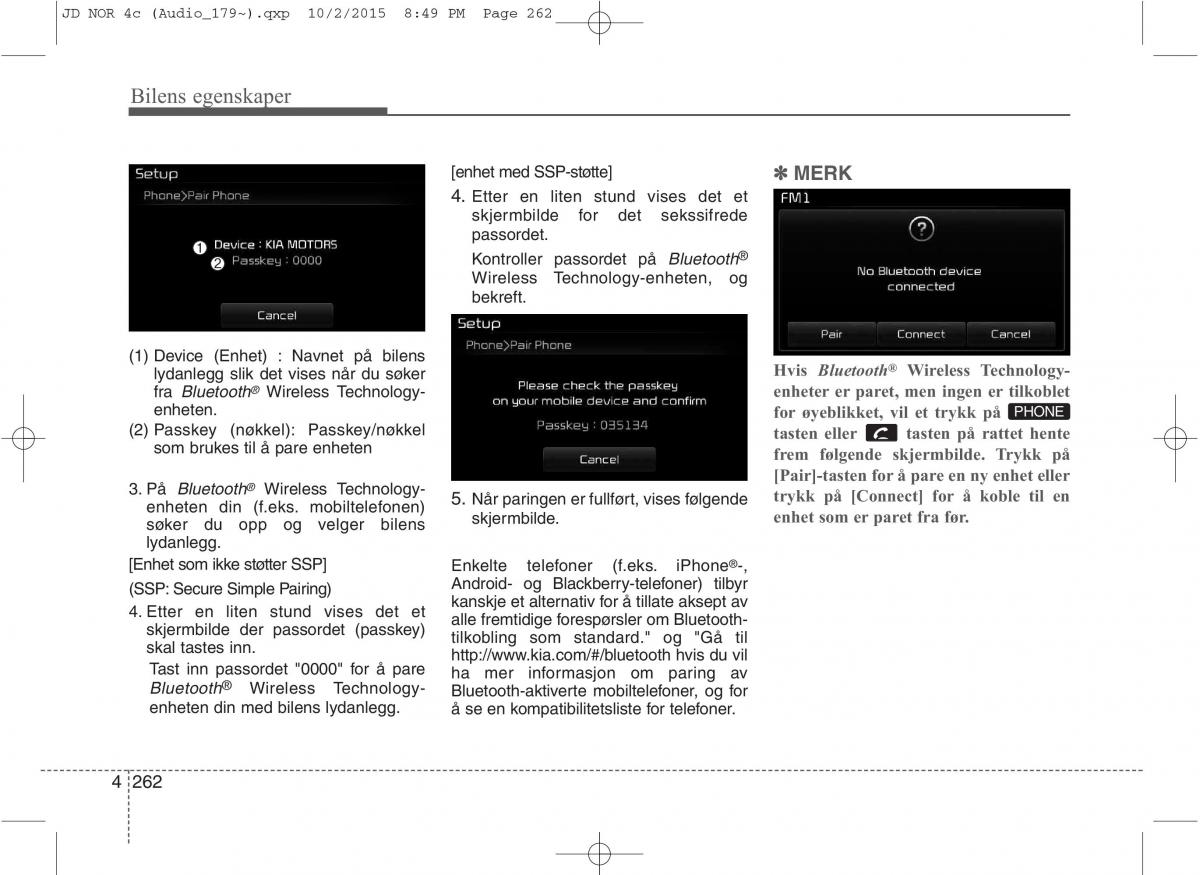 KIA Ceed II 2 bruksanvisningen / page 346