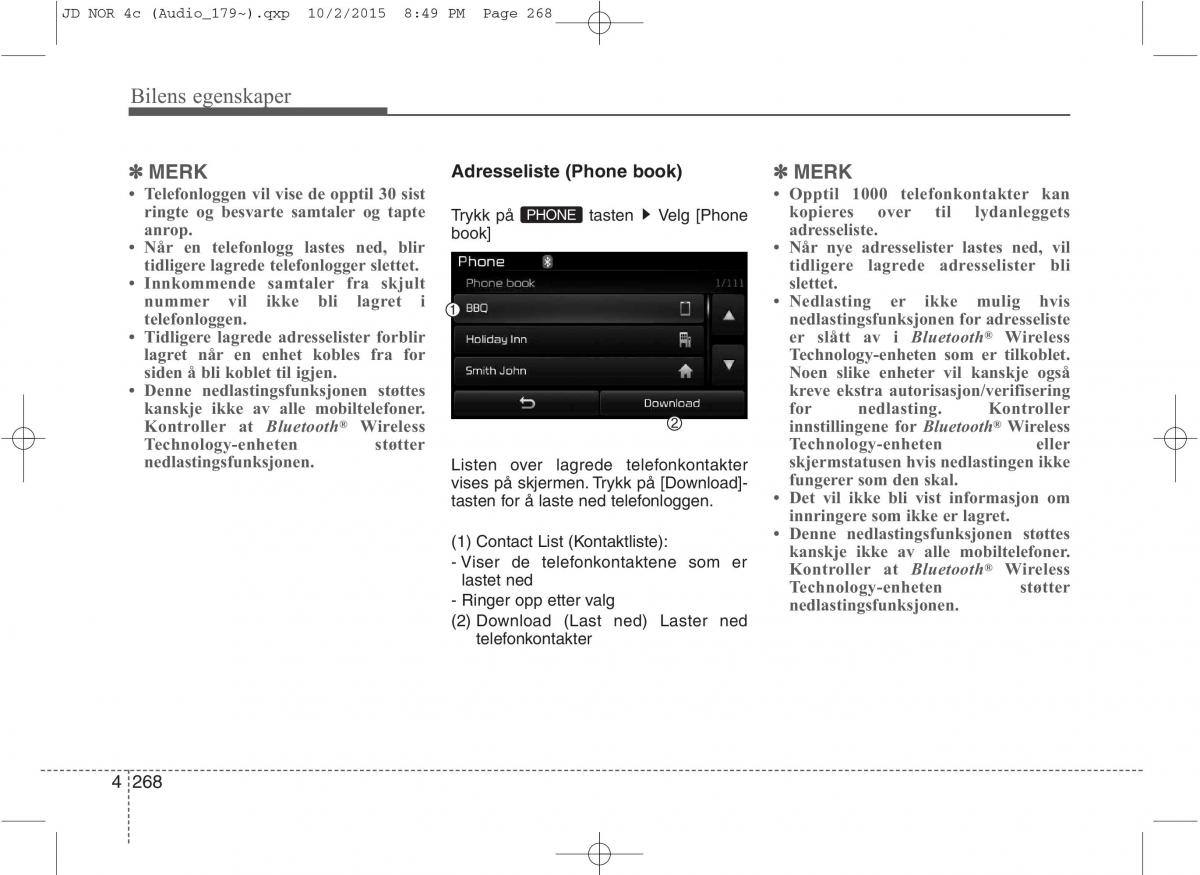 KIA Ceed II 2 bruksanvisningen / page 352