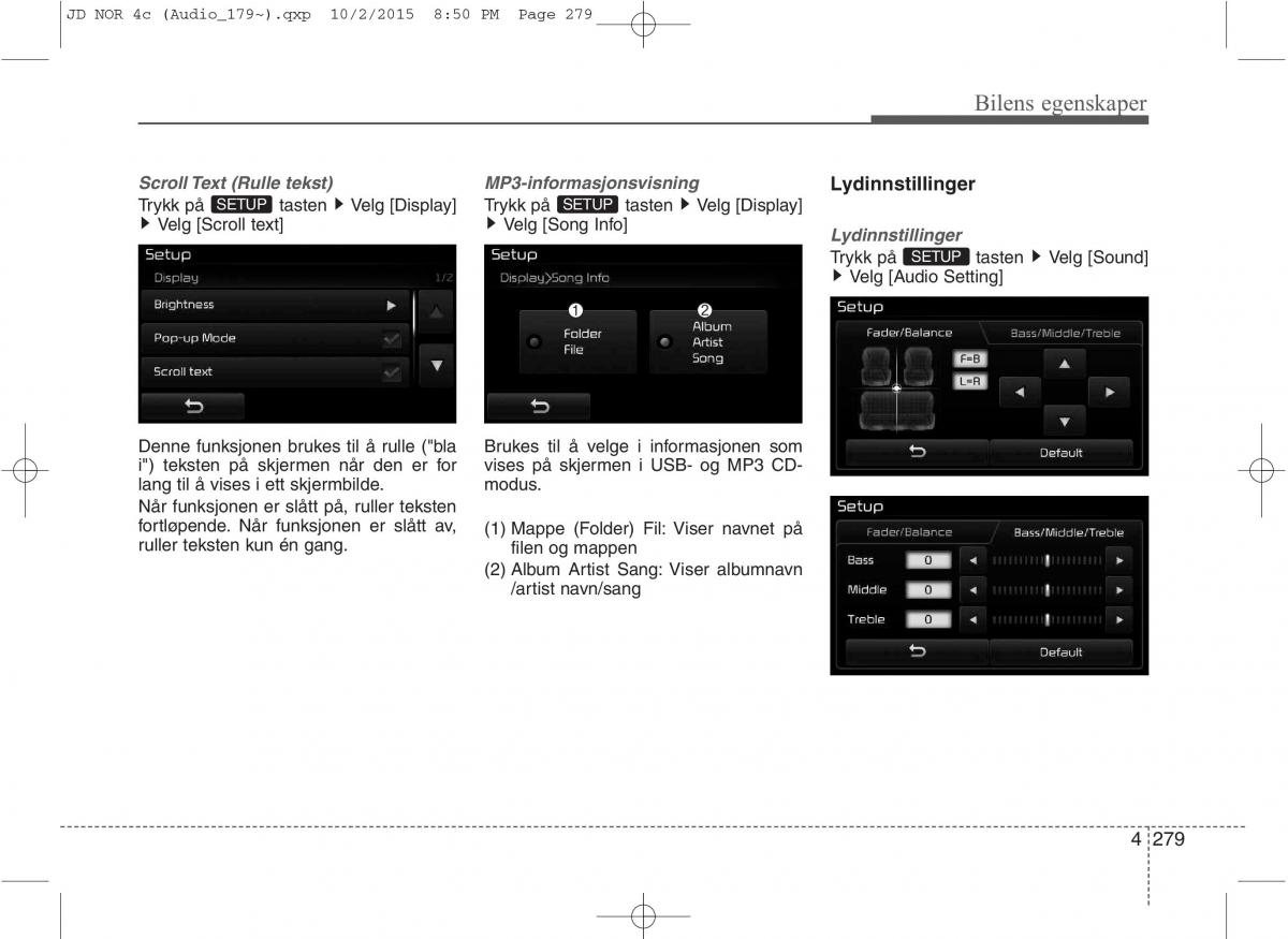 KIA Ceed II 2 bruksanvisningen / page 363