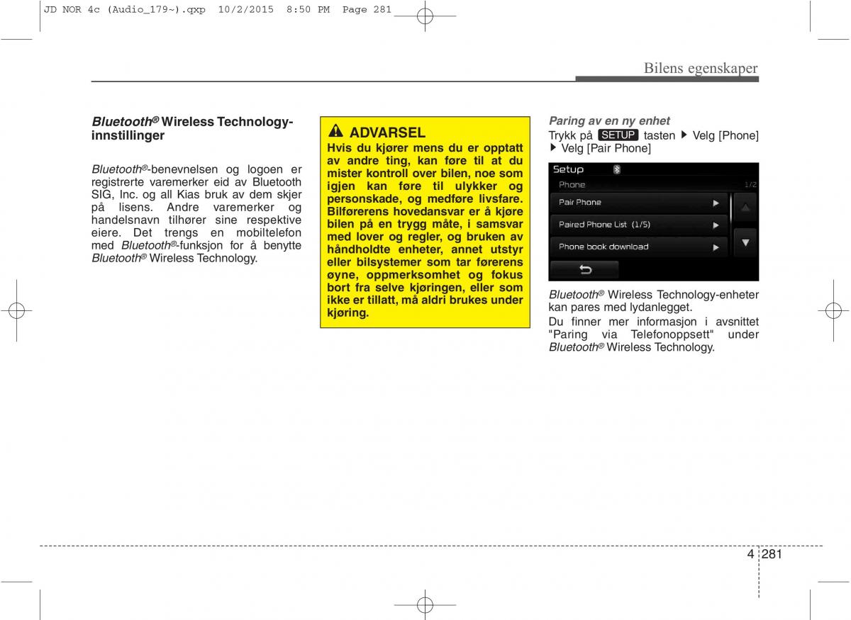 KIA Ceed II 2 bruksanvisningen / page 365