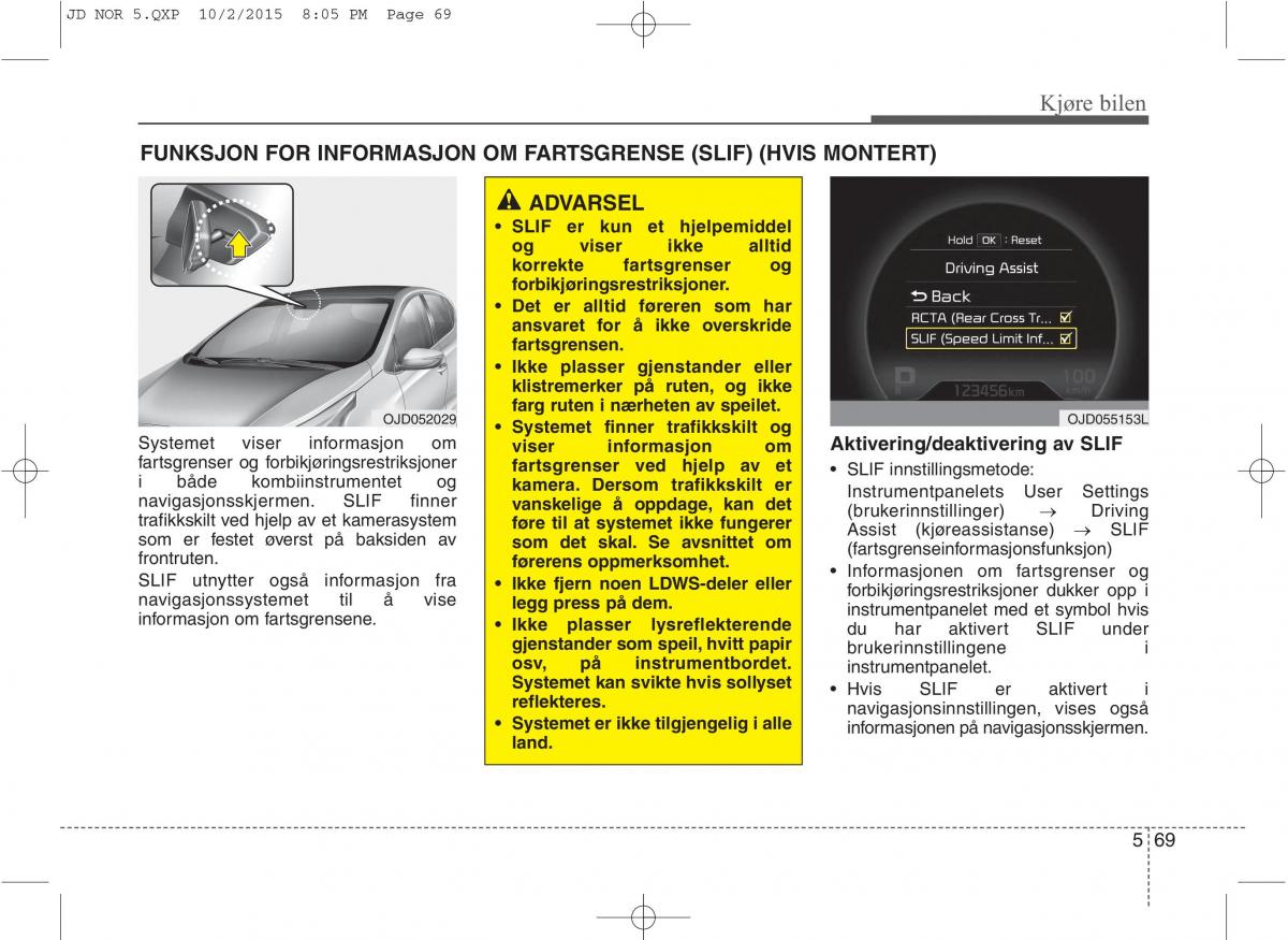 KIA Ceed II 2 bruksanvisningen / page 439