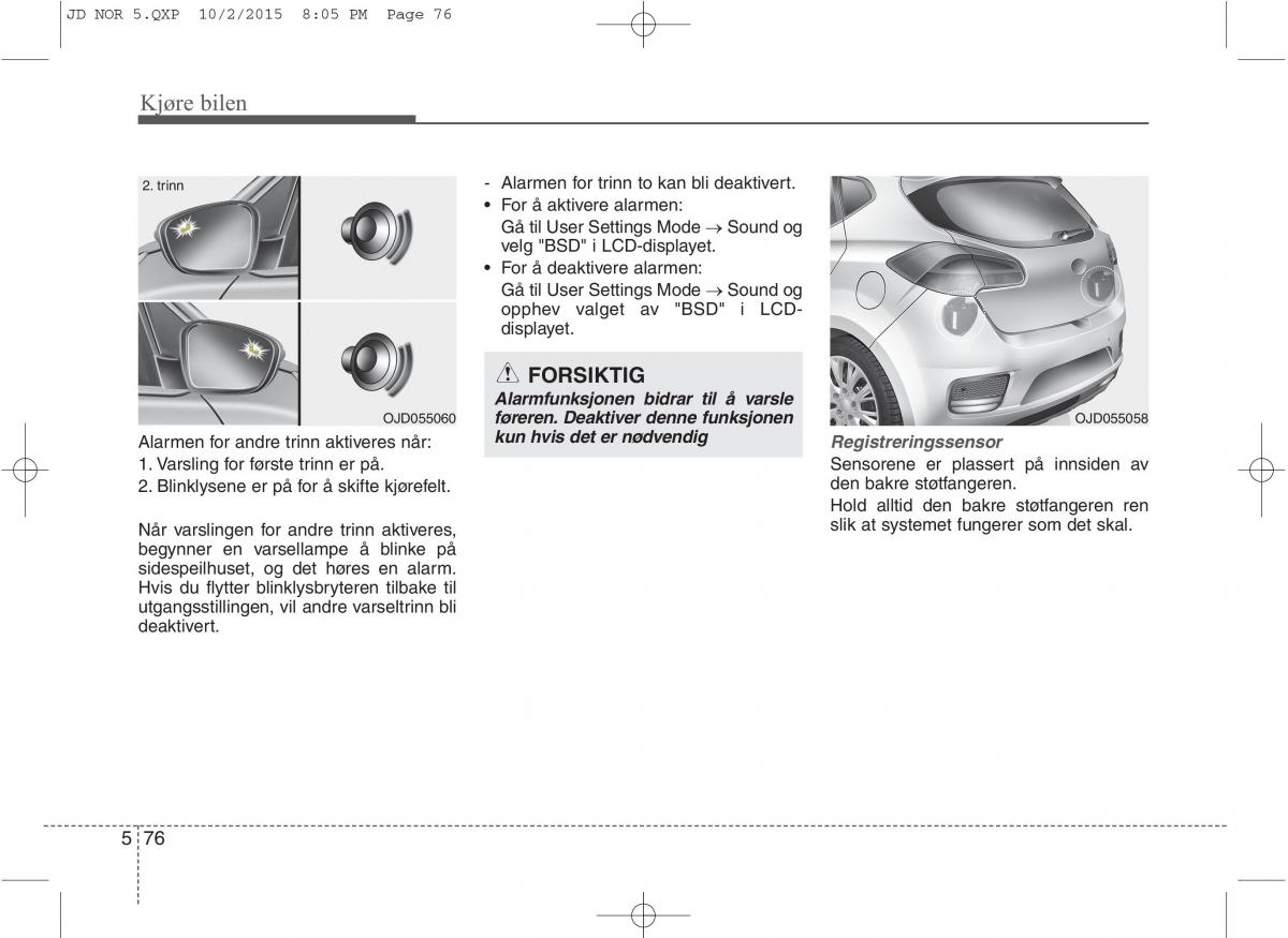 KIA Ceed II 2 bruksanvisningen / page 446