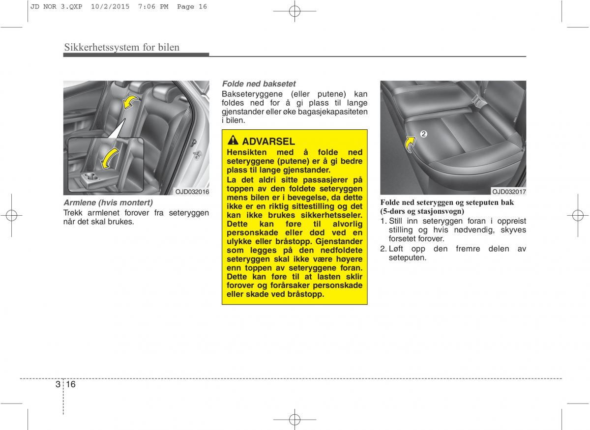 KIA Ceed II 2 bruksanvisningen / page 33