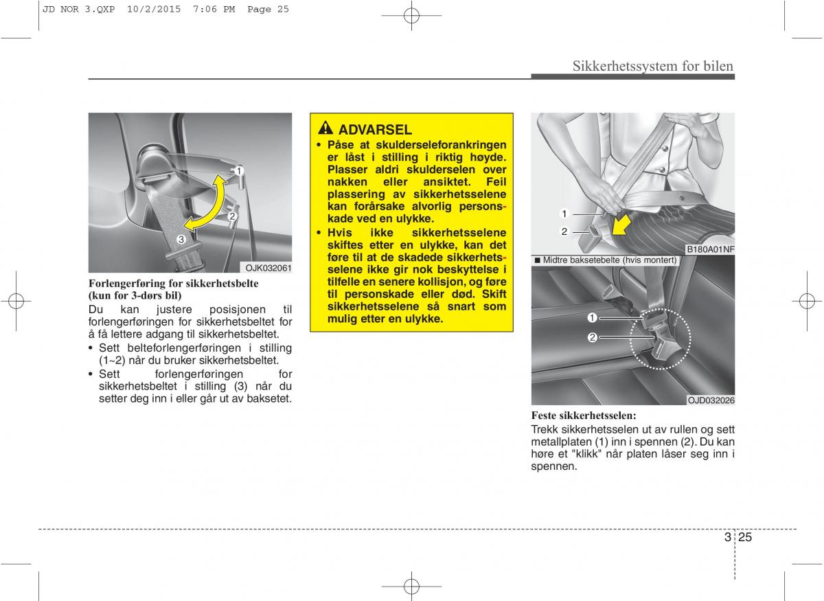 KIA Ceed II 2 bruksanvisningen / page 42