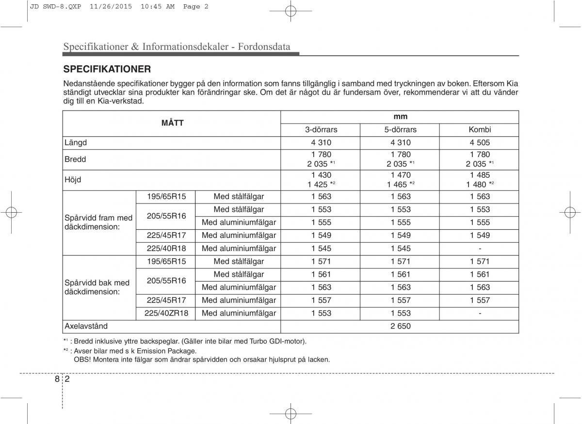 KIA Ceed II 2 instruktionsbok / page 554