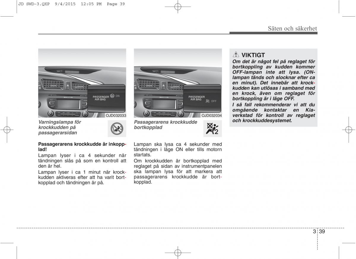 KIA Ceed II 2 instruktionsbok / page 56