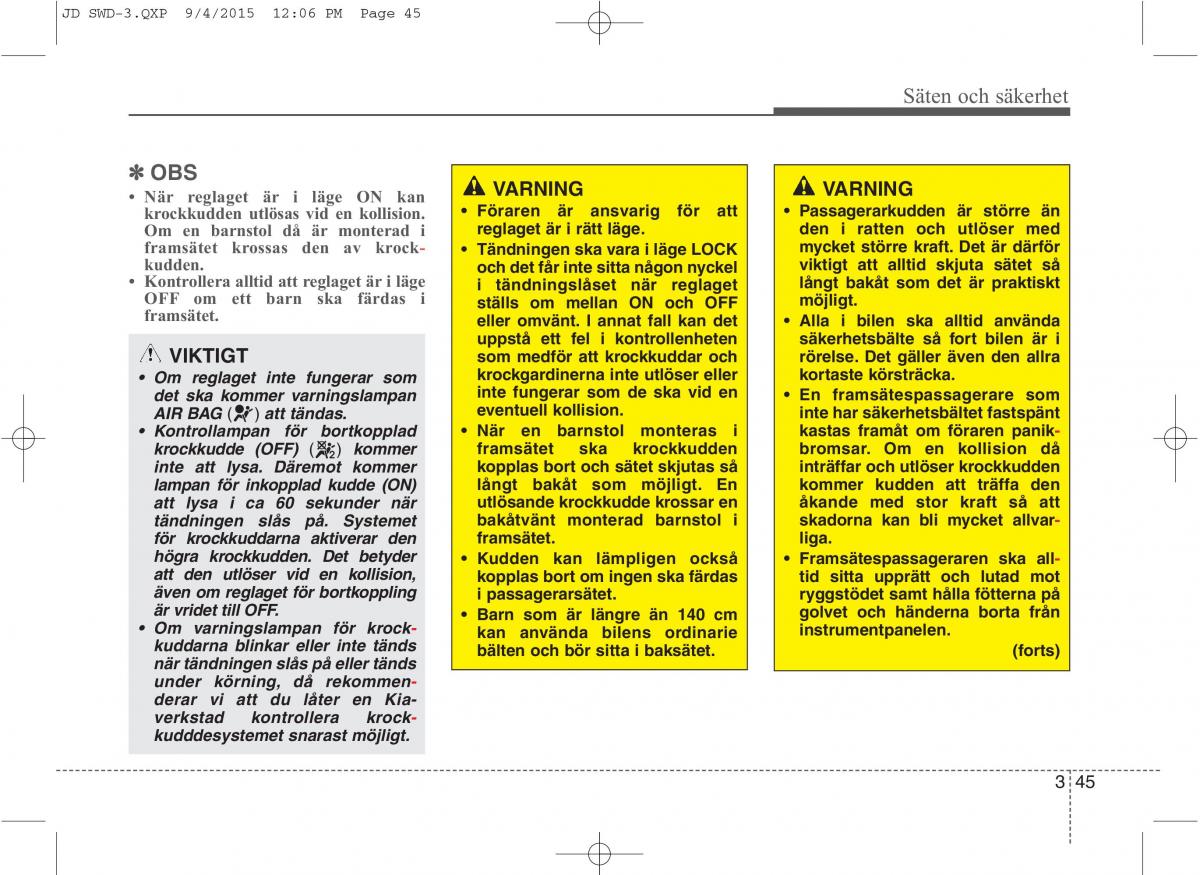 KIA Ceed II 2 instruktionsbok / page 62