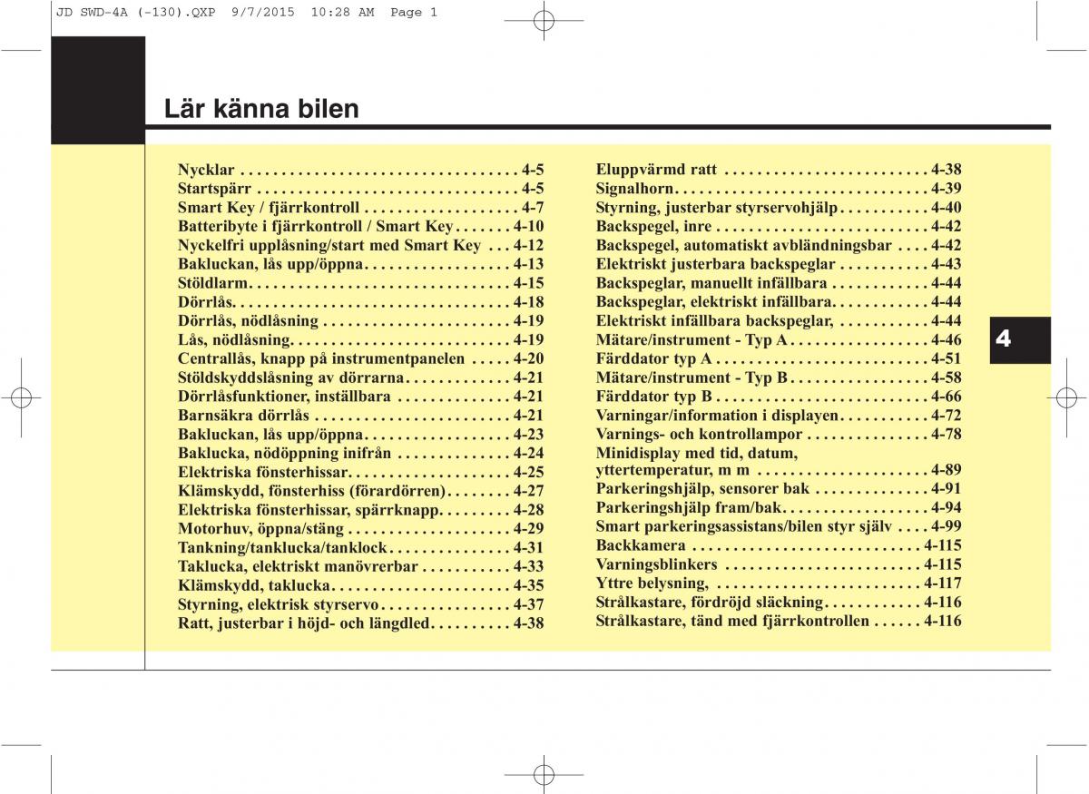 KIA Ceed II 2 instruktionsbok / page 72