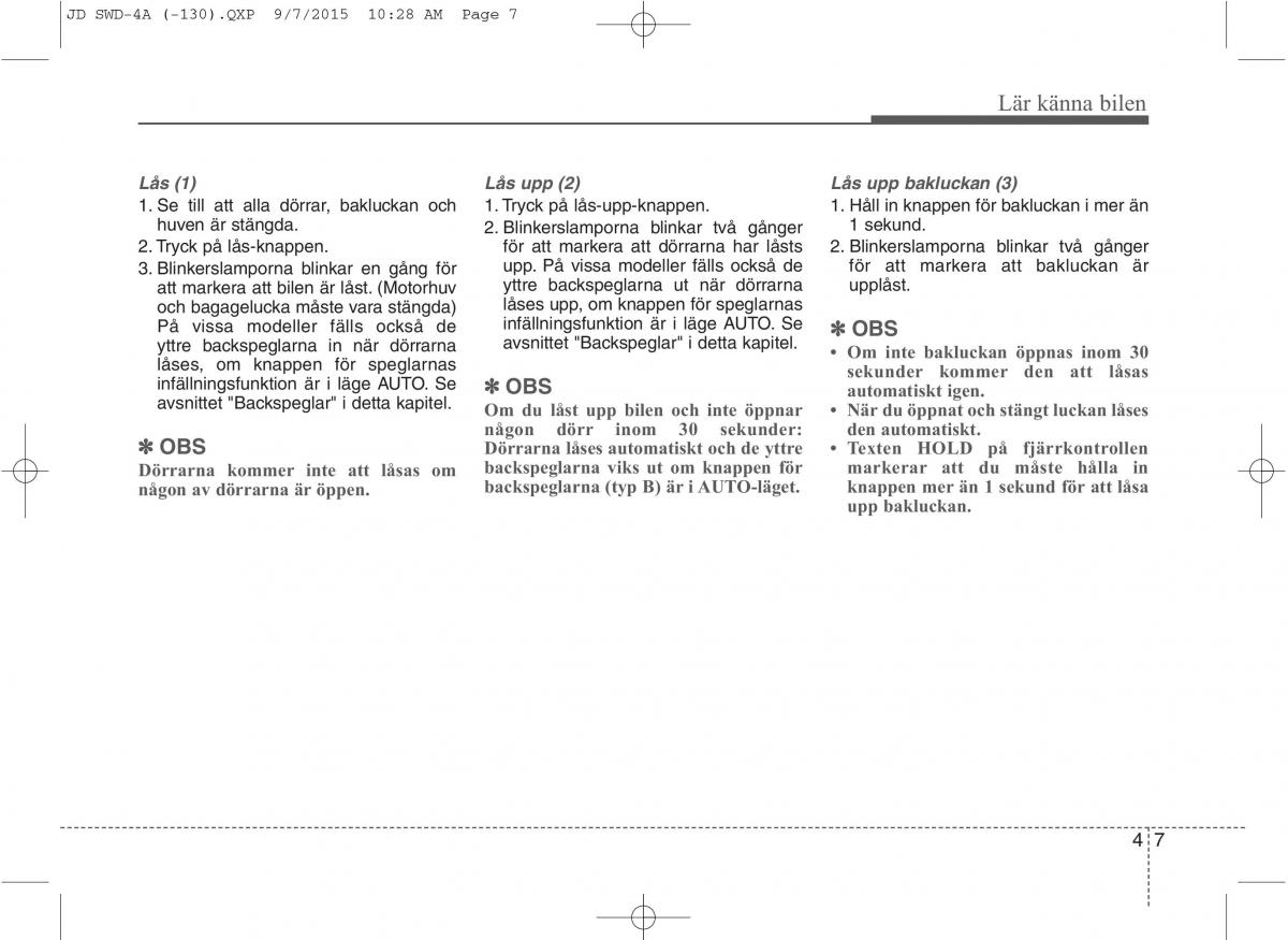 KIA Ceed II 2 instruktionsbok / page 78