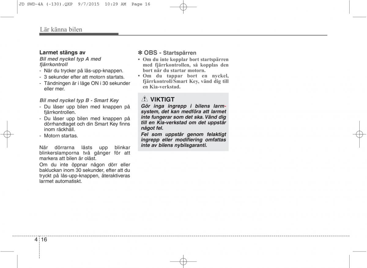 KIA Ceed II 2 instruktionsbok / page 87