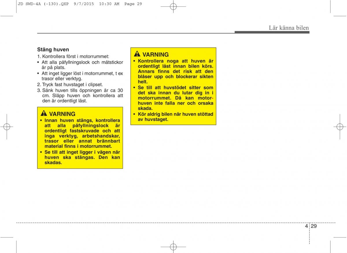 KIA Ceed II 2 instruktionsbok / page 100