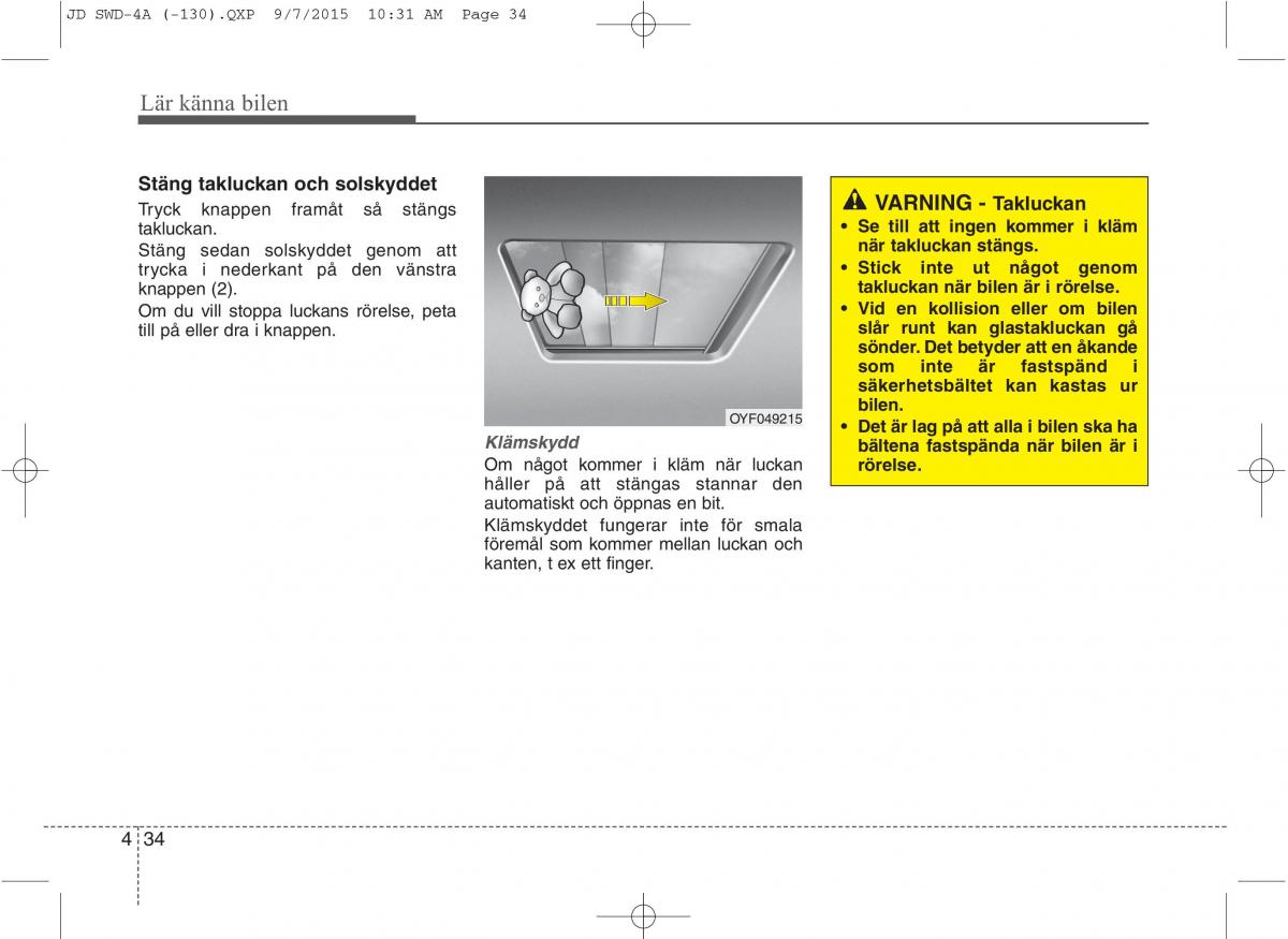 KIA Ceed II 2 instruktionsbok / page 105