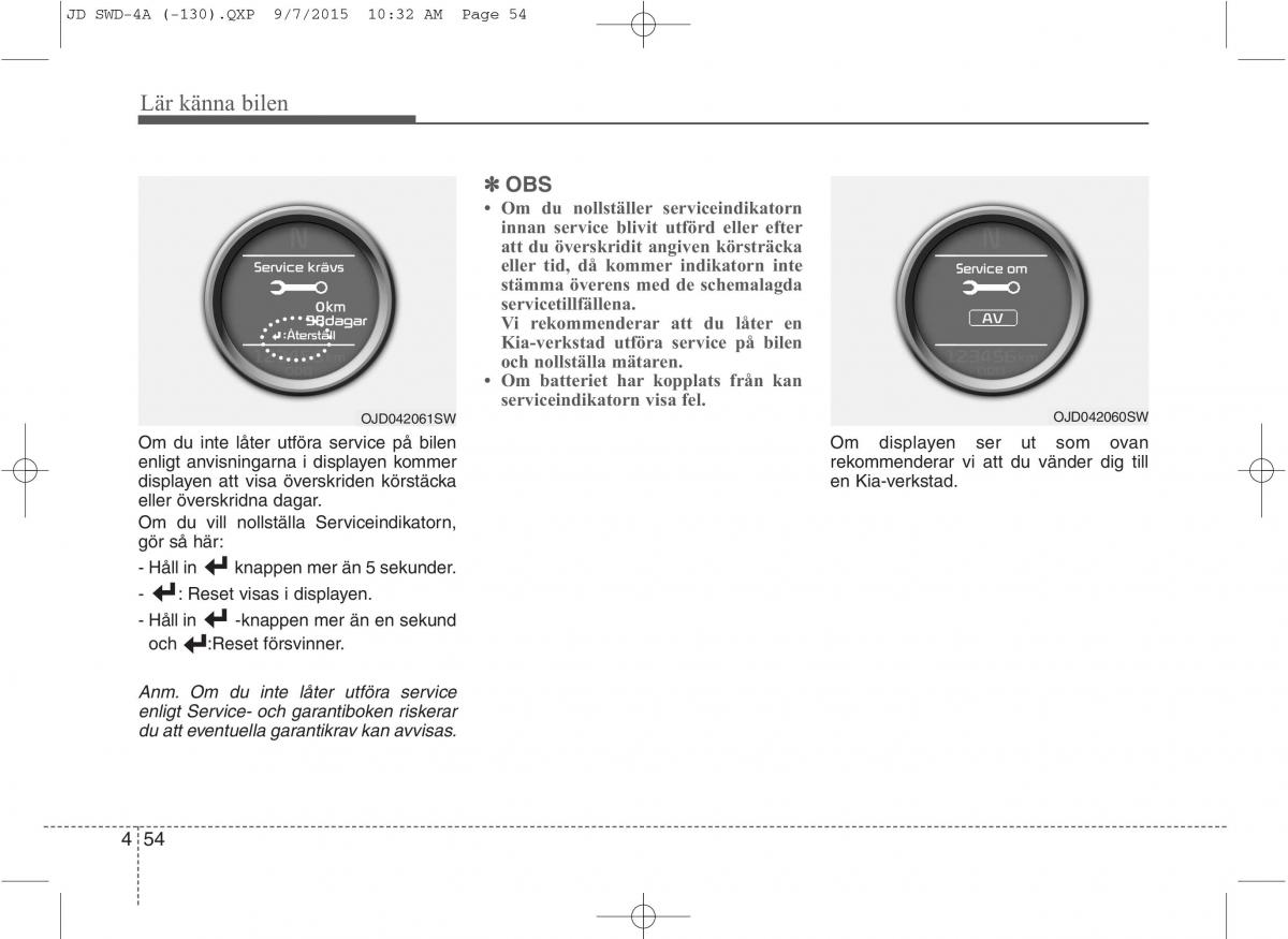 KIA Ceed II 2 instruktionsbok / page 125