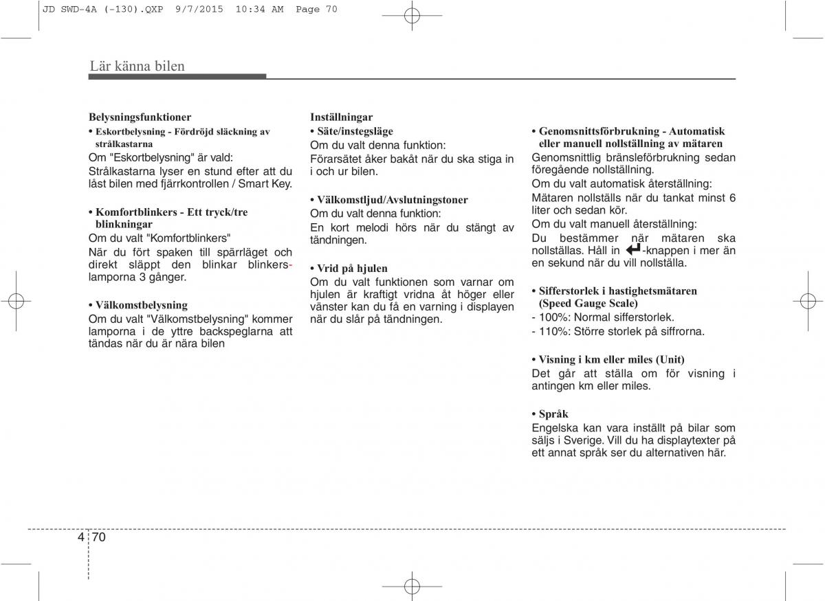 KIA Ceed II 2 instruktionsbok / page 141