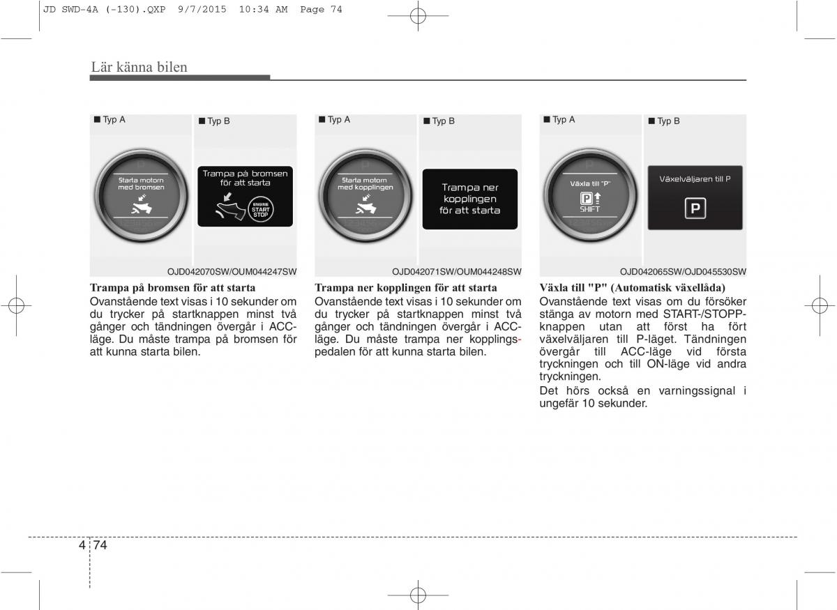 KIA Ceed II 2 instruktionsbok / page 145