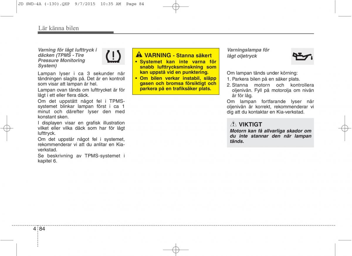 KIA Ceed II 2 instruktionsbok / page 155