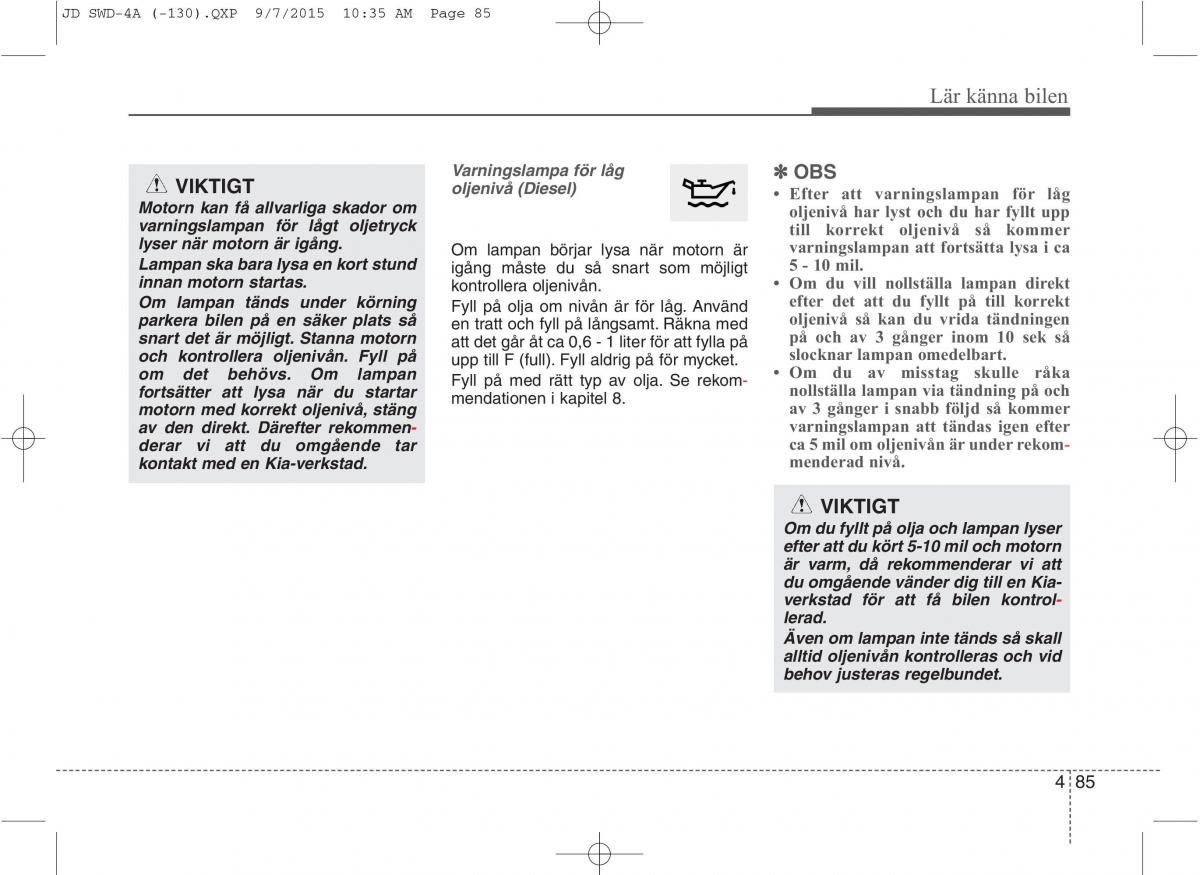 KIA Ceed II 2 instruktionsbok / page 156