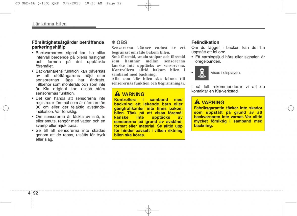 KIA Ceed II 2 instruktionsbok / page 163