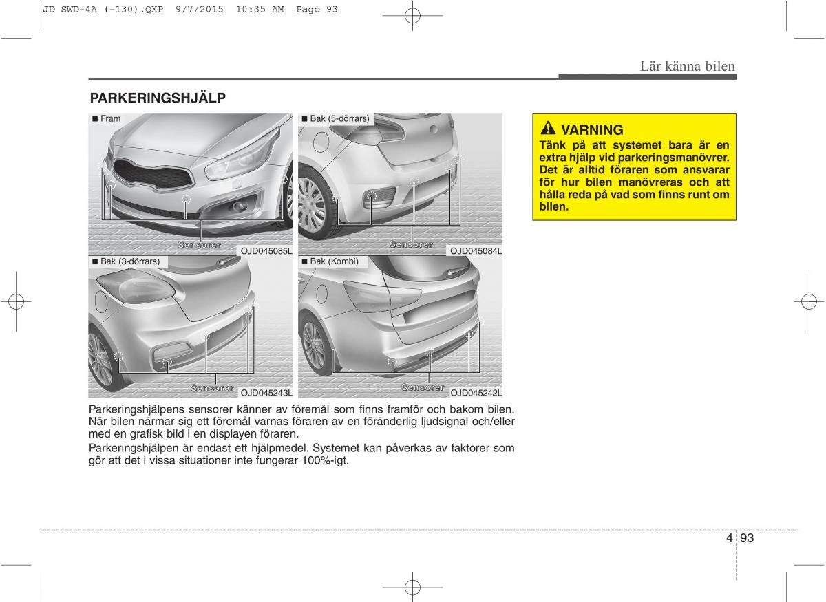 KIA Ceed II 2 instruktionsbok / page 164