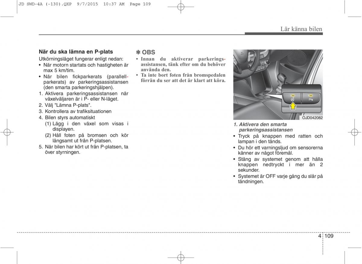 KIA Ceed II 2 instruktionsbok / page 180